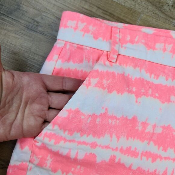 ☔️🔺️Gap Neon Sunkissed Tye Dye Khaki Shorts Size 8 - Picture 7 of 11